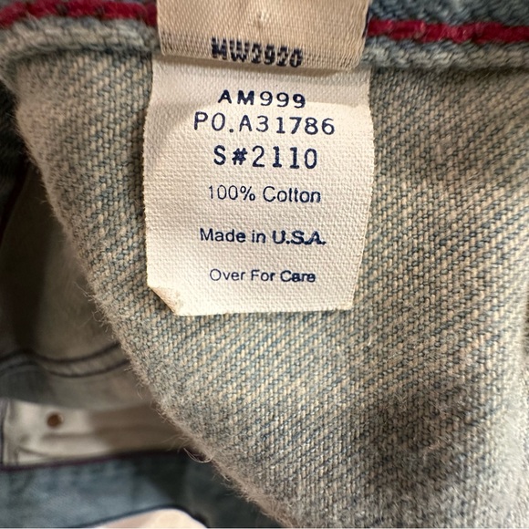 Vintage Y2K Abercrombie & Fitch Light Blue Bootcut Jeans 32 x 32 - Picture 9 of 9